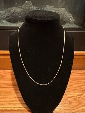 Delicate Rose Gold Snake Chain Necklace for Women (925 Italy)